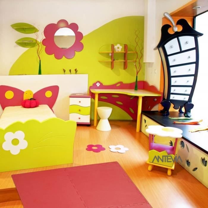 ANTEVIA – Tapis de sol en mousse sans BPA - Plus de 30 Coloris : Dalle clipsable protection jeux sport enfant bébé gym souple