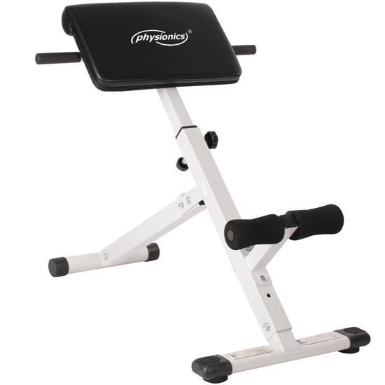 Appareil de Musculation du Dos et du Fessier Entraînement Banc Fitness Hyperextension Abdominaux Hauteur Réglable Incliné à 45°