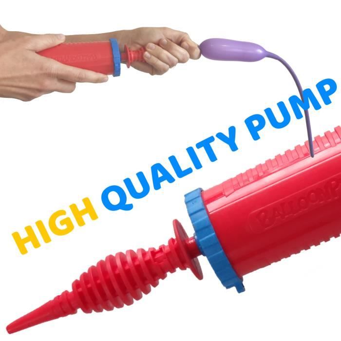 Pompe Balloon Play - Pompe portable à double action pour les ballons de modélisation et tout autre objet gonflable