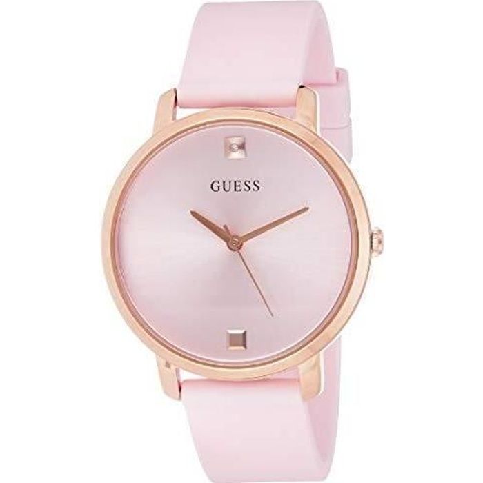 Guess - Montre Femme Analogique Quartz Silicone Bracelet W1210L3