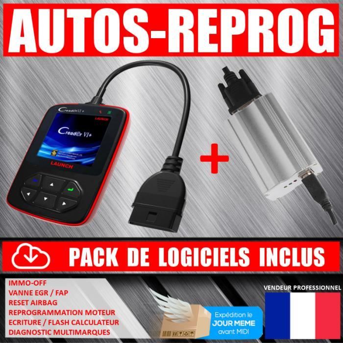 LAUNCH CREADER VI - INTERFACE DIAGNOSTIC - MPPS V 13 - REPROGRAMMATION OBD2 diagnostic