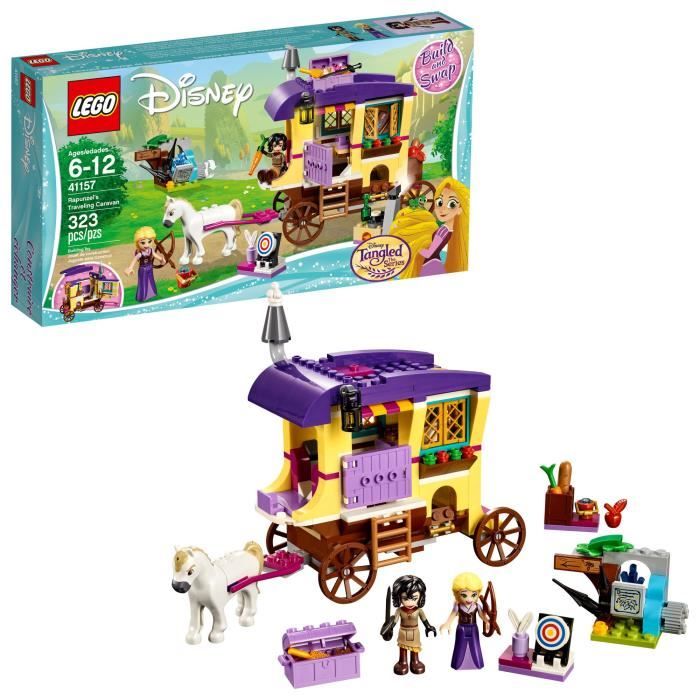 Jeu D'Assemblage LEGO Voyager Caravan 41157 Kit de construction de Disney Princess Raiponce (323 pièces) OXLAO