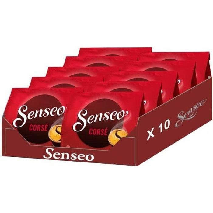 SENSEO corsé lot de 10 paquets de 18 soit 180 dosettes