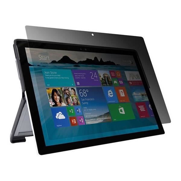 TARGUS Privacy Screen - Filtre de confidentialité de PC tablette - 12.3- - Pour MICROSOFT Surface Pro 4 - Transparent