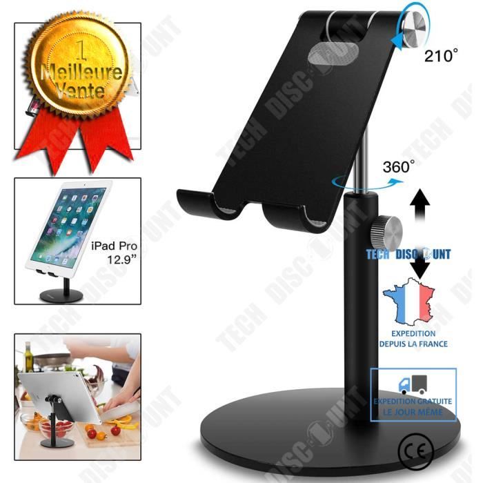 TD® Support paresseux de tablette de bureau soulevant et rétractant le support de téléphone portable multifonctionnel Universel Régl