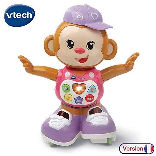 VTech - Titi Ouistiti – singe interactif – jouet singe – jouet bebe 12-36 mois – rose 80-505985
