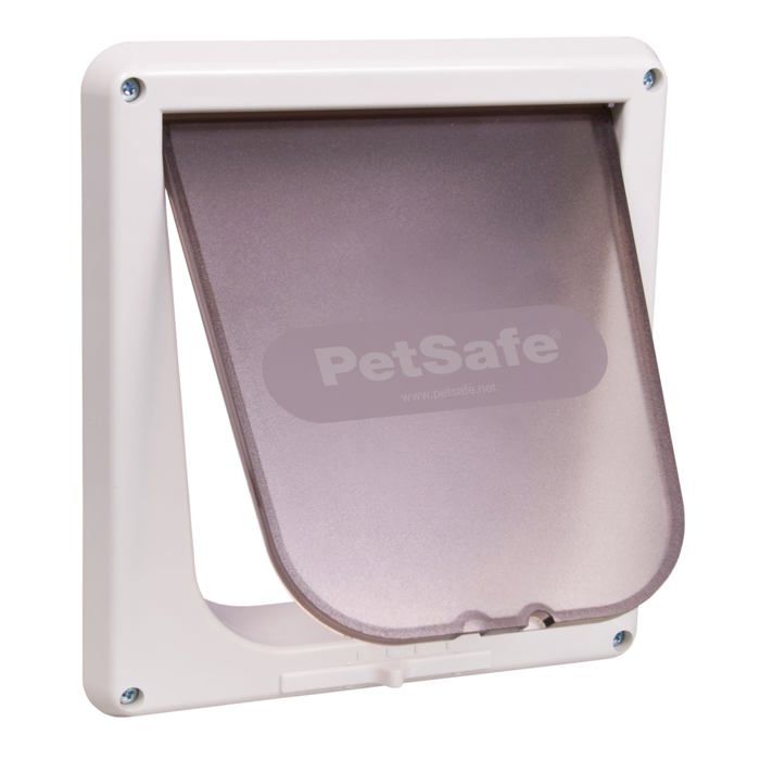Comparer les prix de Chatiere - porte pour chat - trappe chat Petsafe - 299052 - Interieur 4 Voies de Verrouillage Porte Chat, Blanc