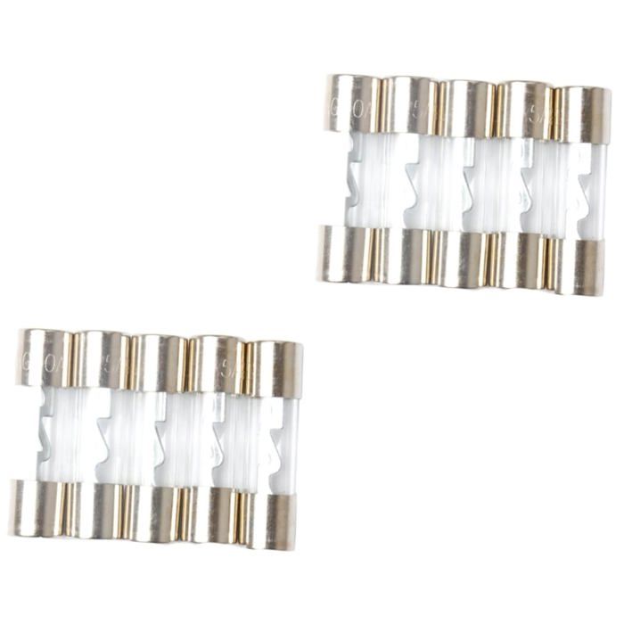 Fusibles T10A T10AH250V 0.2 x 0.79 pulgadas0.197×0.787 in Fusible de cartucho de soplado rápido