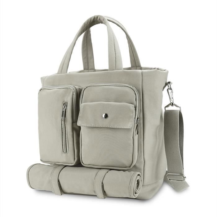 Sac à Dos Avec Matelas à Langer Poussette Naissance ICON Simili Cuir - Lavable Machine 30° - Caramel