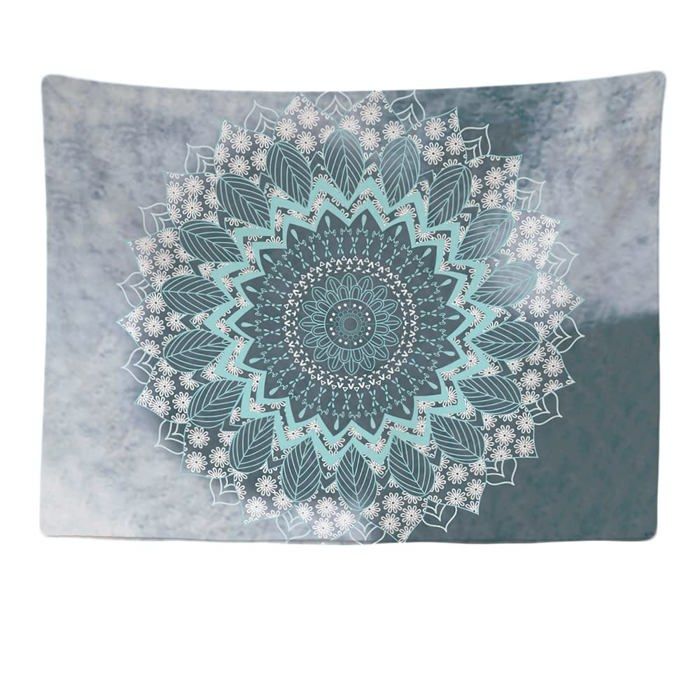 Tapisserie murale - ULTICOOL - Mandalas pastels - 200 x 150 cm - Polyester - Mandala pastel bohème