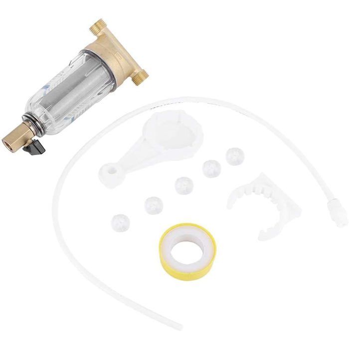 Meilleurs prix pour Filtre à eau réutilisable à sédiments dévissables pour robinet, préfiltre à eau, filtre à sédiments pour tuyau d'eau de puits (file