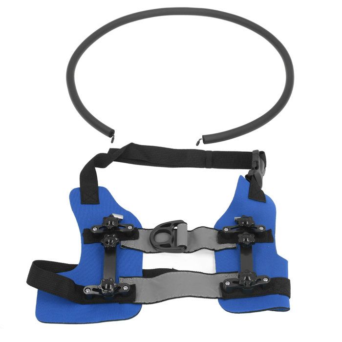 SURENHAP anneau anti-collision aveugle Harnais danneau pour chien aveugle Fixation facile animalerie toilettage Bleu