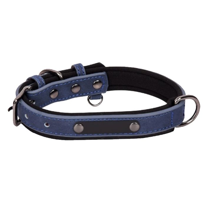 Comparer les prix de Collier pour Chien - RNEMITERY - Personnalisé - Cuir Véritable - Plaque Gravée - Durable