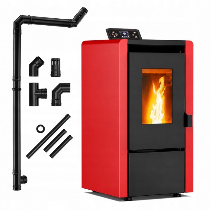 Poêle à granulés 6 kW THUNDER LEYLA-RED (THUNDER)