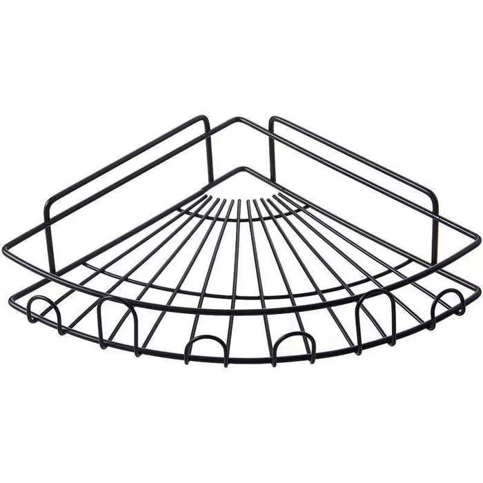 Étagère de Douche - XVX - 30x22cm - Noir - Installation sans perçage - Lot de 2 paniers