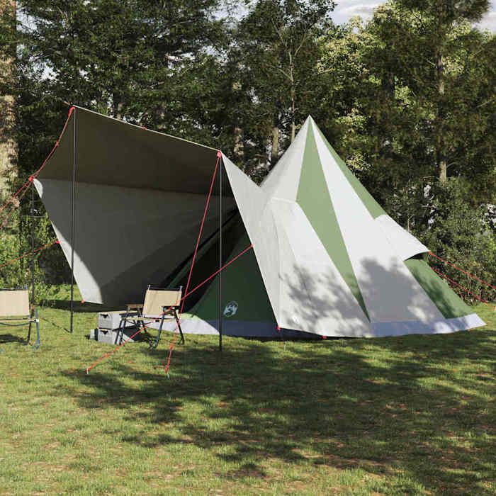 Tente Tipi familiale avec toit Vert et beige 510 x 690 x 330 cm-Mothinessto10131