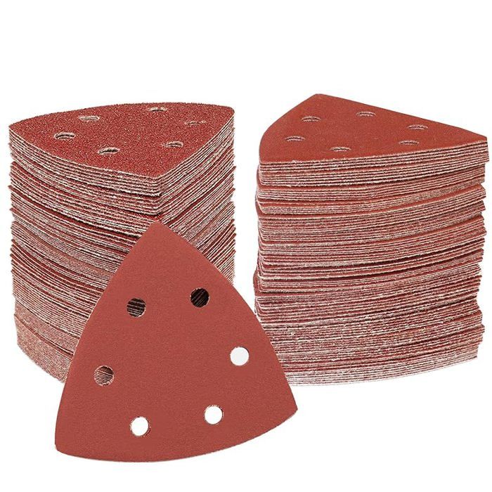 70 triangles abrasifs grain 320 6 trous auto-agrippants FEUILLE ...