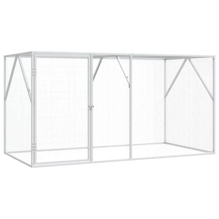 SALE dhiver Cage/Enclos pour oiseaux - UU - Grande Volière - Anthracite 208 x 102 x 108 cm Acier galvanisé CC664