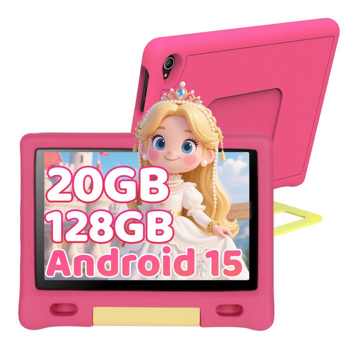Tablette enfant - KOTSREN - 10.1 - Android 15 - 20 Go (3+17) RAM - 128 Go - Contrôle parental