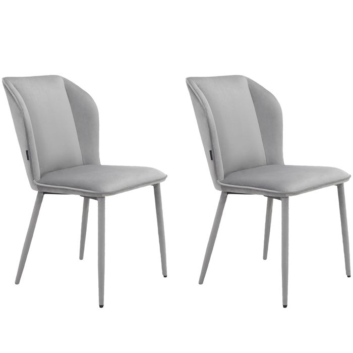 Wilma-chaise De Salle à Manger 2 Pack Grey Wilma-chaise De Salle à Manger 2 Pack Grey