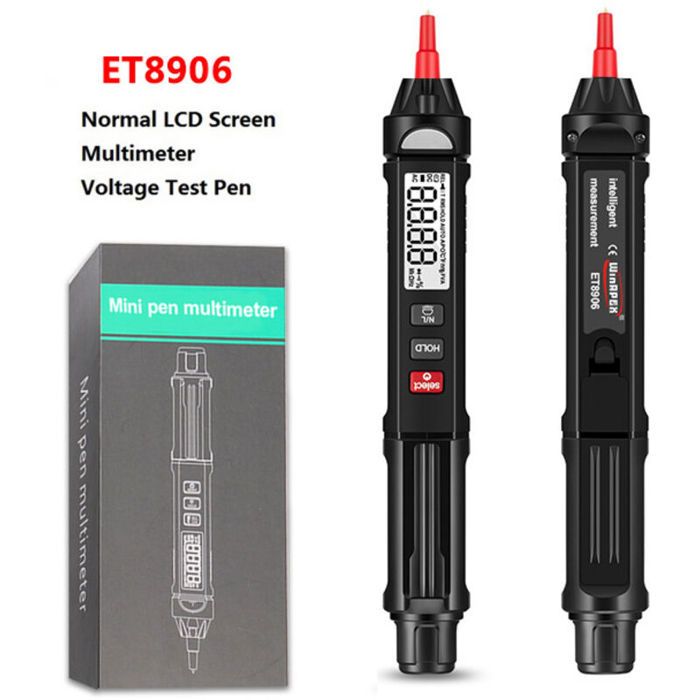 Multimètre de stylo de test électrique de type stylo 3-en-1 écran LCD