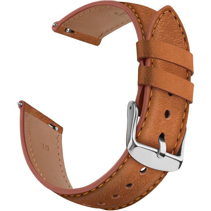 22mm-18Mm 20Mm 22Mm Bracelet De Montre En Cuir Bracelet De Replacement En Dégagement Rapide Homme Femme 18Mm 20Mm 22Mm[PP23]
