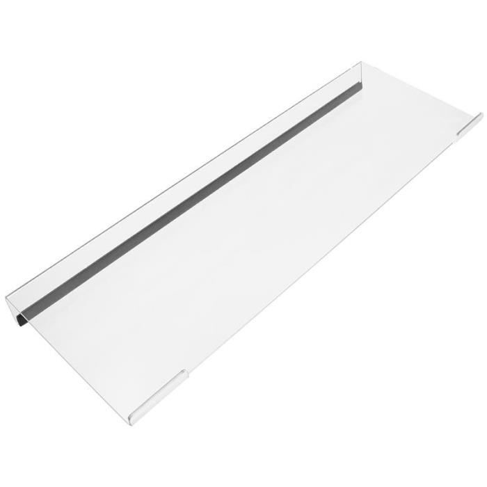 Support Clavier Ordinateur Transparent Ergonomique En Acrylique - Plateau Incliné Anti-Glisse Pour Confort De Frappe