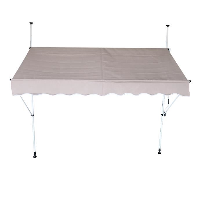 Auvent Retractable Manuel Pour Fenetre Terrasse Balcon Jardin Couleur Sable Largeur 200 Cm Achat Vente Marquise Auvent Auvent Retractable Manuel P Cdiscount