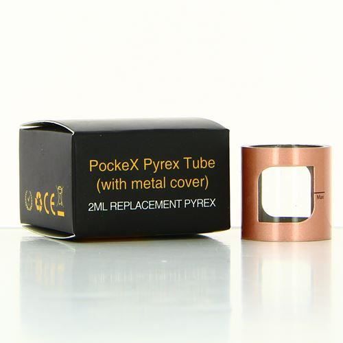 Cigarette électronique Verre et tube metal PockeX 2ml Aspire Rose Gold  Aspire