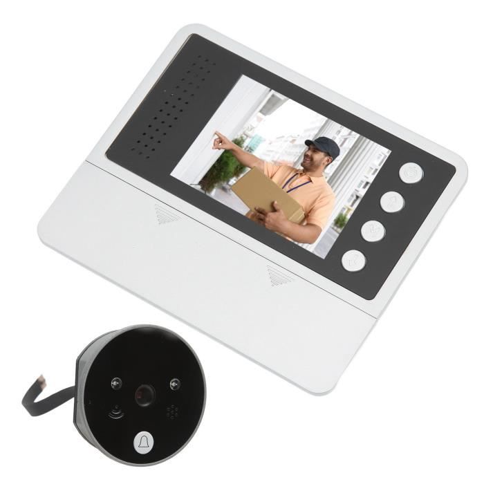 Caméra de judas de porte, judas de visionneuse de porte grand angle 145 °,  LCD HD 2,4 pouces à piles numérique pour appartement - Cdiscount Bricolage