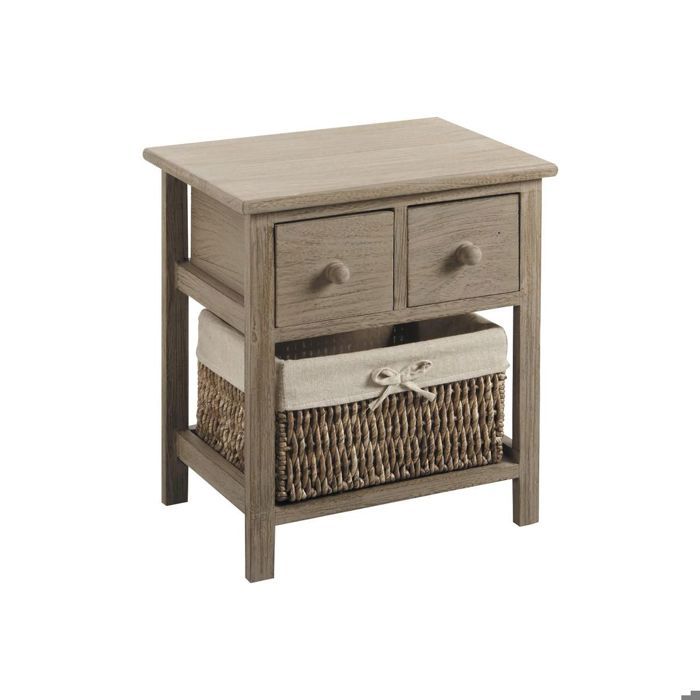 Commode en bois de peuplier Campana 3 tiroirs