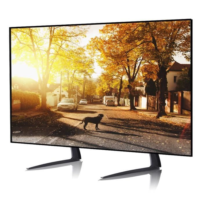 FITUEYES Support TV Pieds sur Table avec Hauteur Ajustable pour T/él/é de 23 /à 42 Pouces Ecran//LED//Plasma TT04701MB
