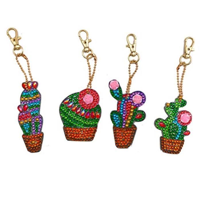 MWOOT 5 Pièces Bricolage 5D Diamant Peinture Portes-Clés