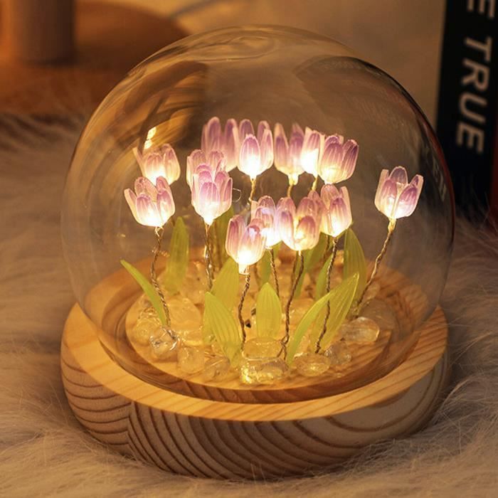 Lampe Déco 3D Fleur de Lotus 7 Couleurs Décoration LED