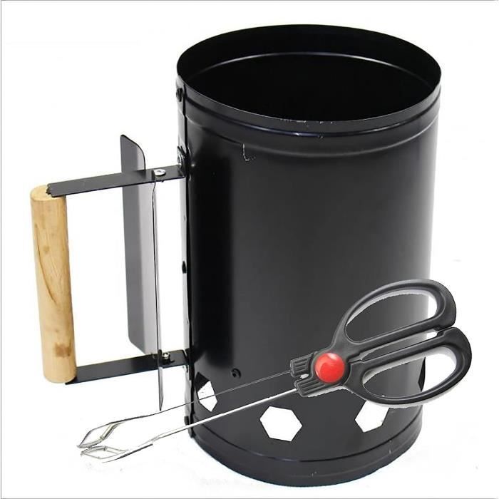 Cheminée D'allumage Barbecue Galvanisée 27.9x17cm - Avec Poignée, Pour Charbon De Bois, Démarrage Rapide - 2