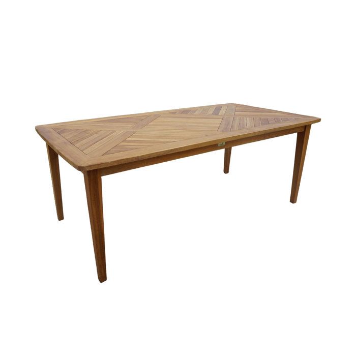 Mes Table de jardin en teck Naturel - vue 2