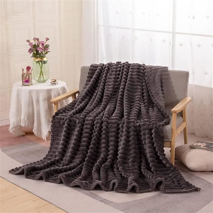 Couette Sherpa épaisse Et Douce - Double Face Flocon De Neige Et Polaire, Taille 180x220cm, 4kg - Pour L'hiver