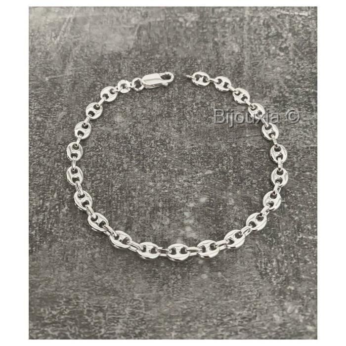 bracelet argent massif femme