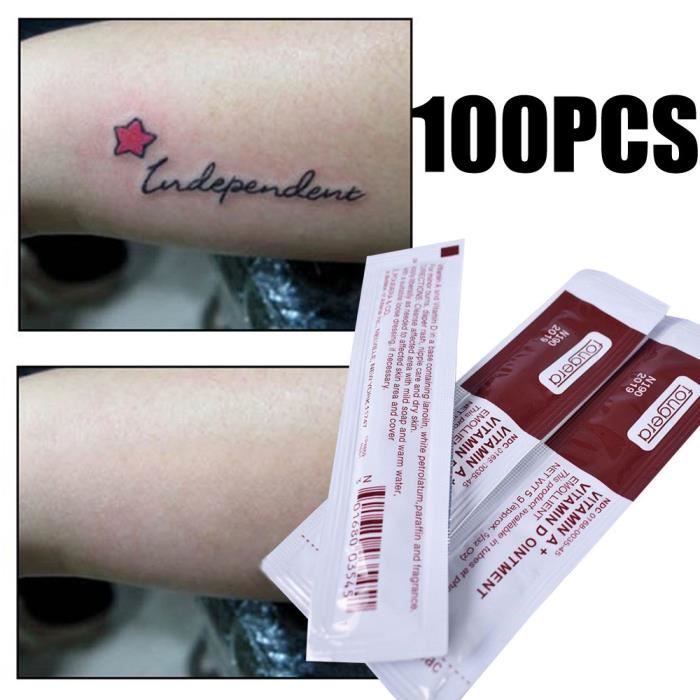 100pcs Tatouage Apres Creme De Soin Pour Le Maquillage Vitamine Reparation Pommade Pack Creme Reparatrice Tattoo Fougera 100 2697 Cdiscount Puericulture Eveil Bebe