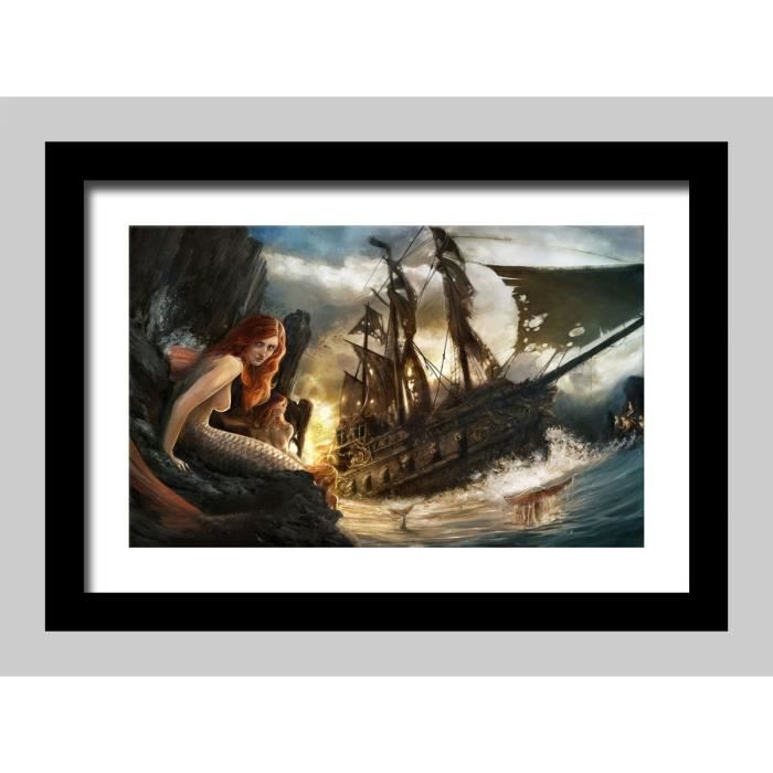 Tableau Déco Toile Imprimée Peinture à l'huile Fantasy Bateau de pirates  Moderne Art Mural - Sans Cadre - Achat / Vente tableau - toile - Cdiscount