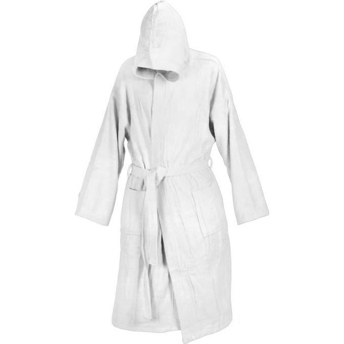 Sortie de bain avec store capuche