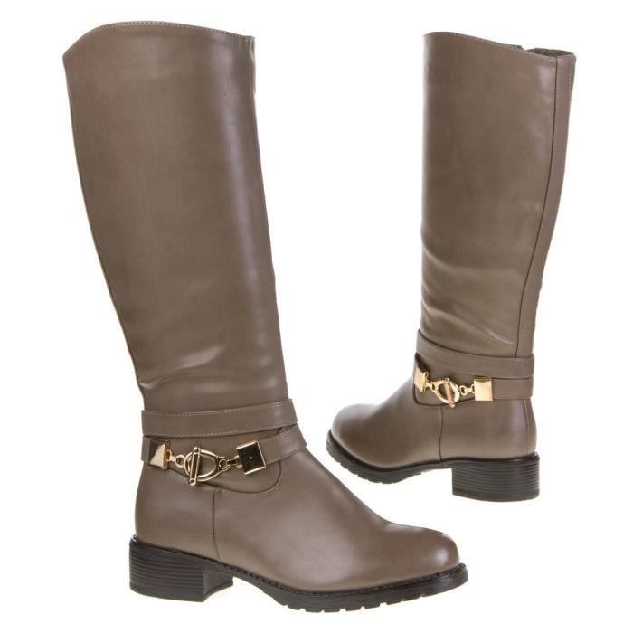 Bottines Tecnica Pour Femme Taille 38 2/3 - Cuir Et Textile - Occasion Très Bon État