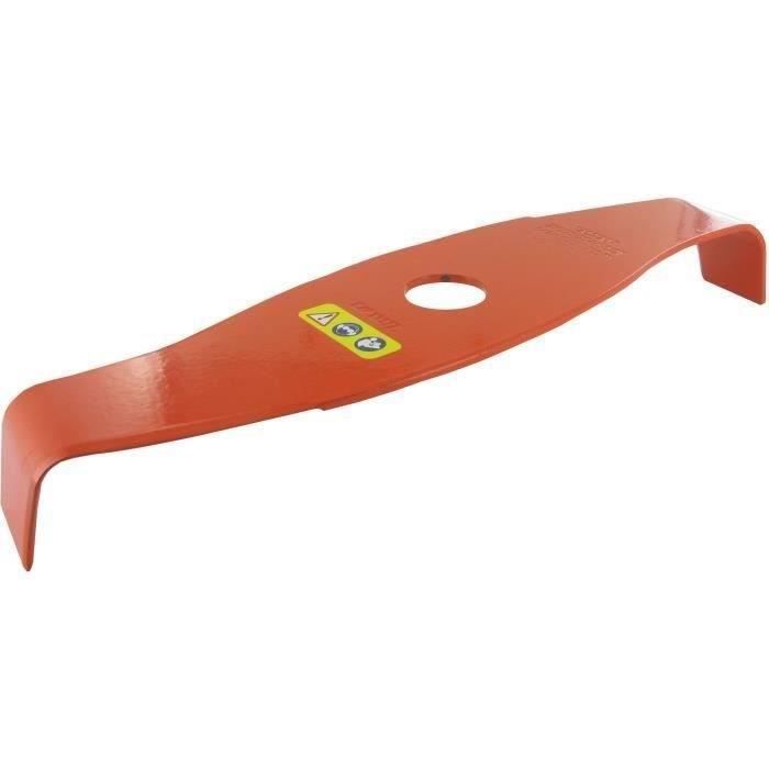 Lame 2 dents spéciale ronces pour débroussailleuse - Coupe de 280 mm - Alésage 25,4 mm