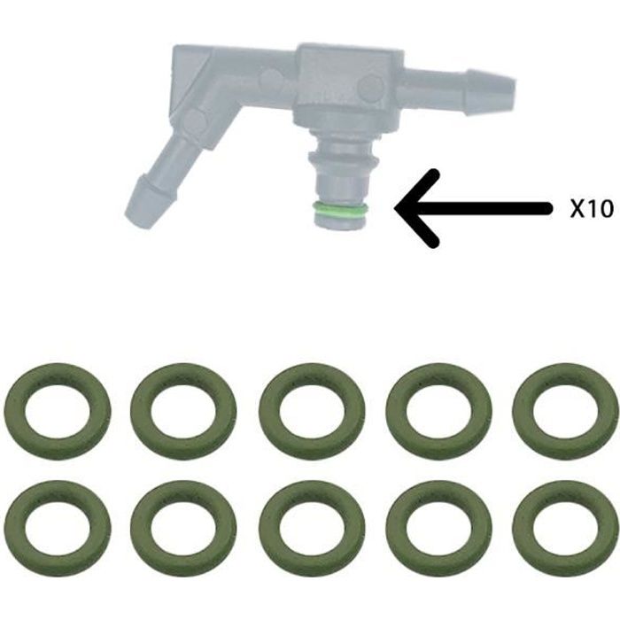Joint vert pour connecteur de retour injecteur X10 Durer