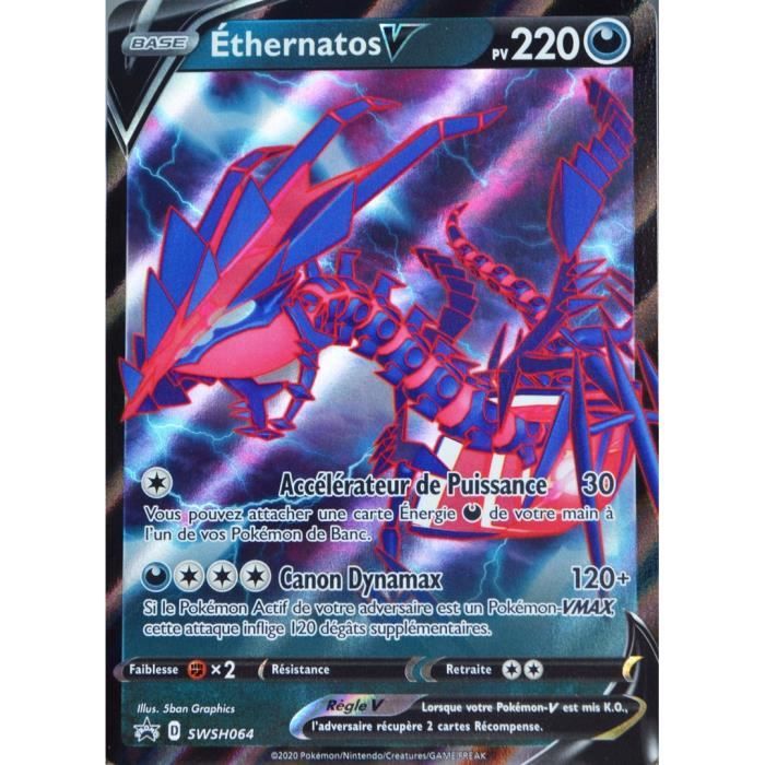 Carte Pokemon Swsh064 Ethernatos V 2 Pv Holo Promo Neuf Fr Achat Vente Carte A Collectionner Cdiscount