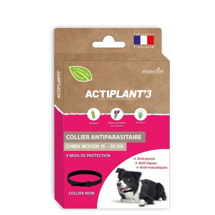 Actiplant3 Collier Antiparasitaires Pour Chien Moyen