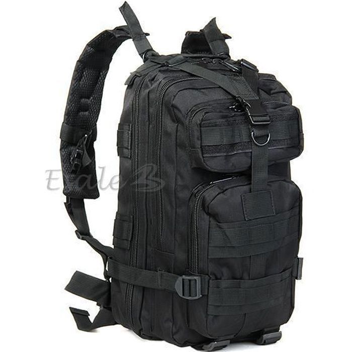 Sac à dos armée militaire randonnée tactique alpinisme étanche 20-35L noir