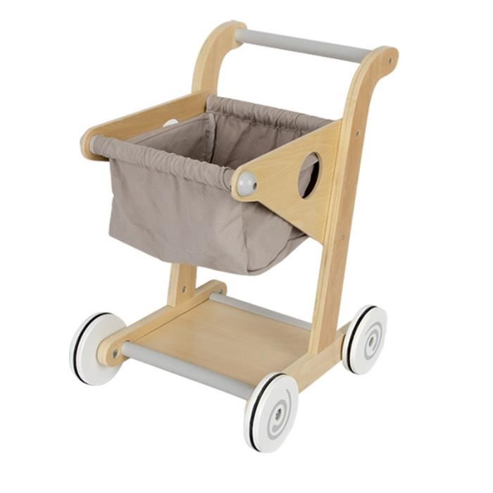 Trotteur Pour Bebe Chariot Multi Activites Chariot De Marche En Bois A Pousser Jouet Pour Enfants Evolutif A Partir De 1 Ans Cdiscount Jeux Jouets