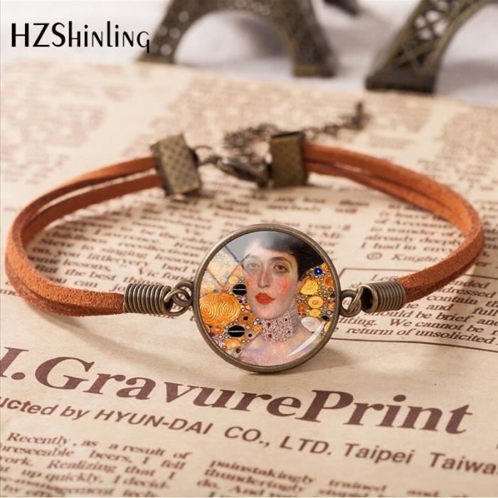 Gustav Klimt Peinture Classique Le Baiser Bracelet Fait Main En Cuir Bracelets Porte Bonheur Klimt Art Bi Sl Cdiscount Puericulture Eveil Bebe Gustav Klimt Peinture Classique Le Baiser Bracelet Fait Main En Cuir Bracelets Porte Bonheur Klimt Art Bi Sl Cdiscount Puericulture Eveil Bebe