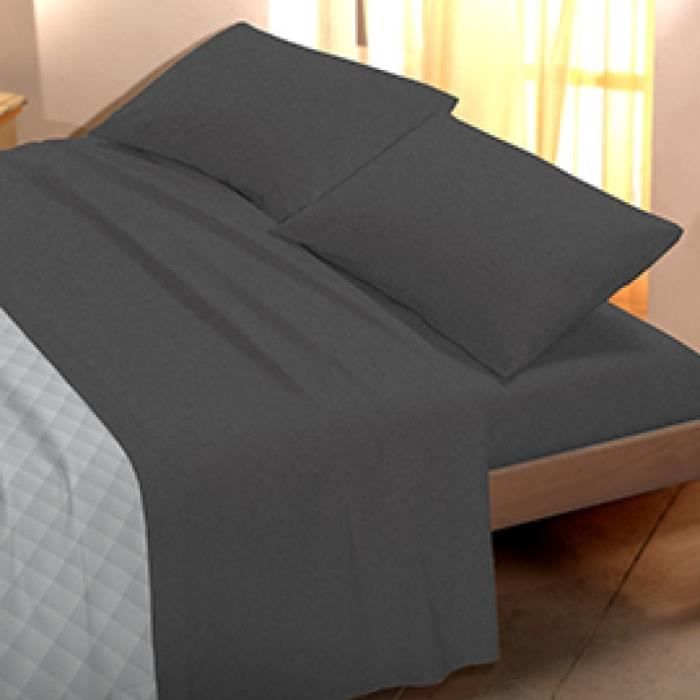 Ensemble De Draps En Flanelle Naturel 100% Coton - 135 | Leroy Merlin